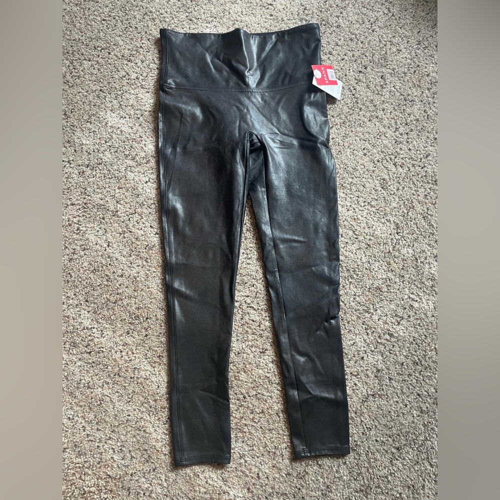 Spanx Faux Leather Legging Large Petite